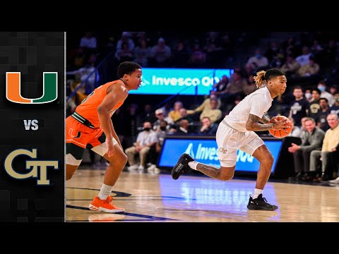 Miami vs. Georgia Tech Basketball Highlights (2021-22)