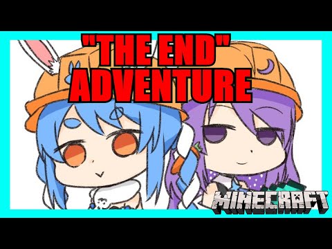 【Hololive】Pekora & Moona: "The End" Adventure!!!【Minecraft】【Eng Sub】
