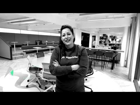 Caroline (CEO) gives a tour of the MisterGreen headquarters in Amsterdam