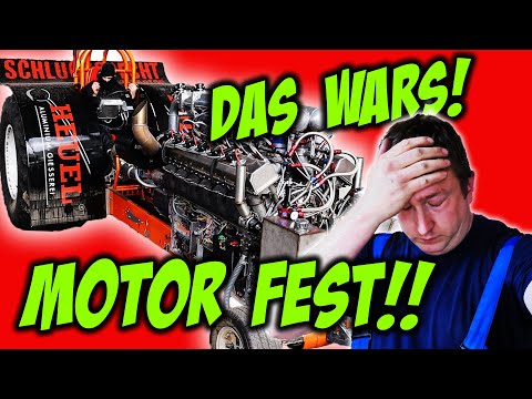 Motorschaden im Leerlauf || So dämlich || Tractor Pulling erklärt || Schluckspecht-Pulling