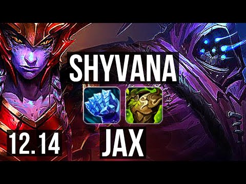SHYVANA vs JAX (TOP) | Rank 4 Shyvana, 6/0/2, Dominating | KR Grandmaster | 12.14