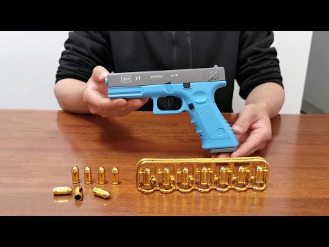 Glock 21 Auto Shell Ejecting Blowback Blaster Toy Gun Unboxing and Review 2022 - Does It Work?