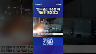‘음주운전 역주행’에 경찰관 폭행까지 / #채널A #shorts #뉴스A라이브