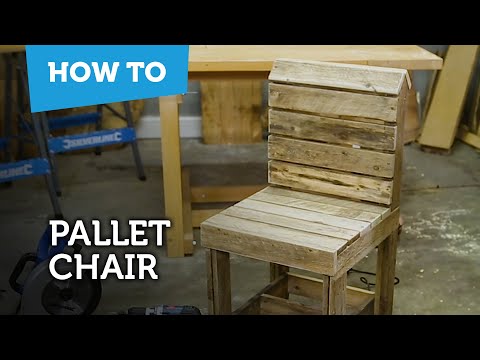 image-How to make a pallet chair?