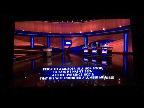 Final Jeopardy, another average win - Martha Bordogna Day 2 (10/23/19)