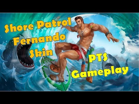 Paladins 2.7 Sun & Moon PTS - Fernando New Shore Patrol Skin, Voice Gameplay