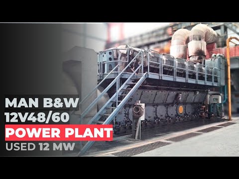 || 12 MW MAN B&W 12V4860 powerplant available for sale ||