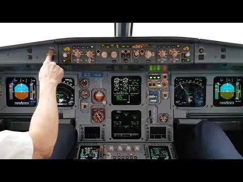 Pilot Cockpit View during Take off from Gothenburg Landvetter AirPort #aviation #plane #airbus