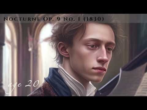 Chopin - The Very Best Piano Solo & AI Art _ Evolution of Chopin’s Music from 7 to 39 Years Old