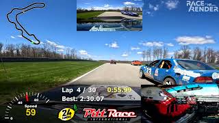 Jim's Day 1 Full Session (Session 1) - Team Dupakickers - 24 hours of Lemons - Pitt Race 2024
