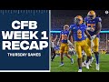 CFB Week 1 Thursday Recap: Pitt OUTLASTS WVU, Spencer Sanders SHINES | CBS Sports HQ