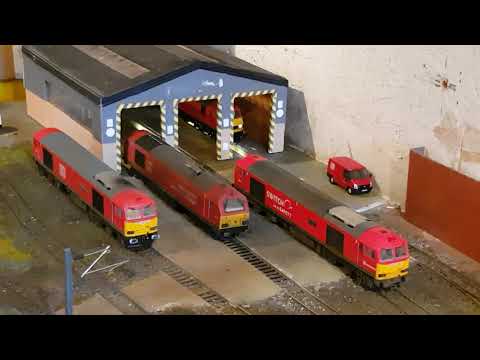 Johnson Street IEMD - A diverse loco day -"Bill"'s first appearance on shed - red skodas