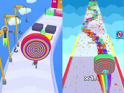 Layer Man 🌈  VS Smash Runner - All Levels Speed Run Gameplay iOS 