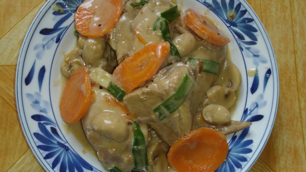 HOW TO COOK CREAMY CHICKEN MUSHROOM| HOME TASTE SO YUMMY|ATEBE