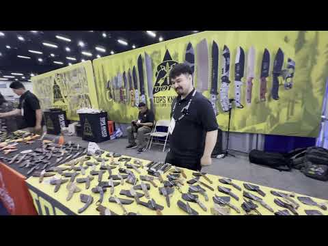 The Blade Show 2025 booth of  TOPS Knives