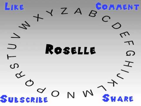How to Say or Pronounce Roselle