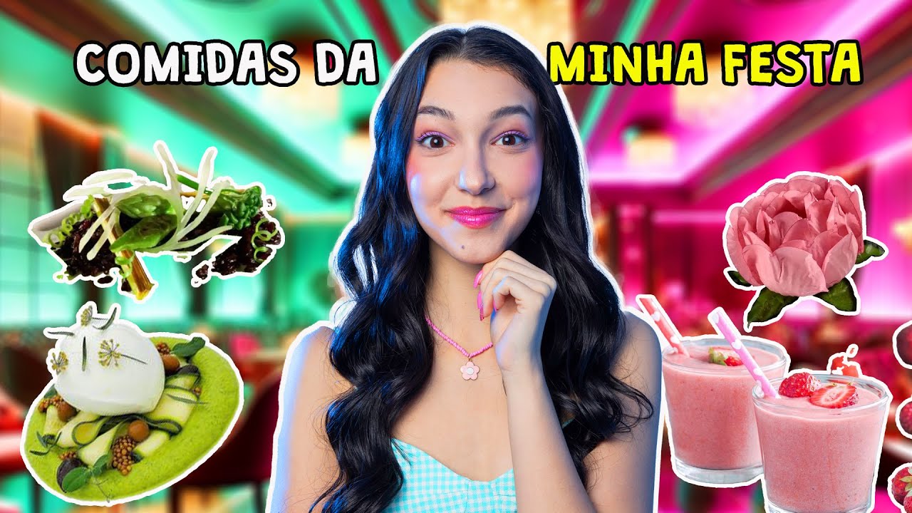 O QUE VAI TER NA MINHA FESTA DE ANIVERSÁRIO PRA COMER
