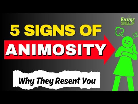 Five Signs of Animosity : Understanding hidden resentment #redFlag of #bitterness