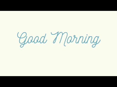 Vend Joonas - Good Morning (Lyrics video)