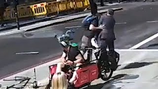 video: Video: Hunt for 'Holborn headbutter' who attacked City worker after confrontation over bike