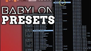 Video thumbnail for BABYLON Synthesizer - Presets Walkthrough by W. A. Production