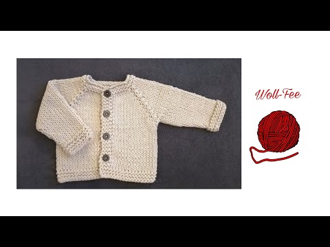 Babyjacke RVO stricken Gr. 62/68, super einfach und schnell, Schritt für Schritt Anleitung