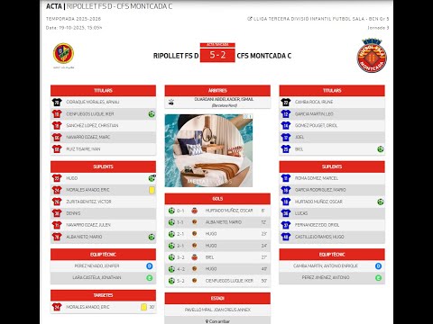 Ripollet D 5-2  Infantil C 19/10/2025