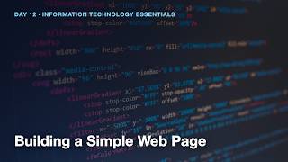 Building a Simple Web Page