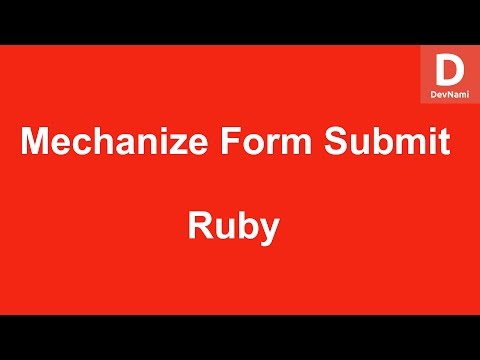 Ruby Mechanize Form Submit