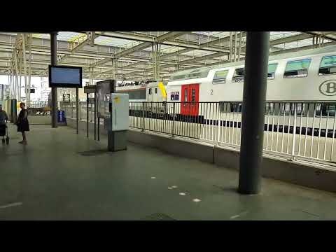 360 Degree Pan Shot of Oostende Krusttram Tram Station LIJN on 22/06/22