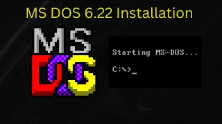 MS Dos 6 22 Installation | How was MS Dos look like