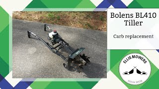 Bolens BL410 2 cycle tiller carb replacement: Easy as 1-2-3 (or 3-2-1)