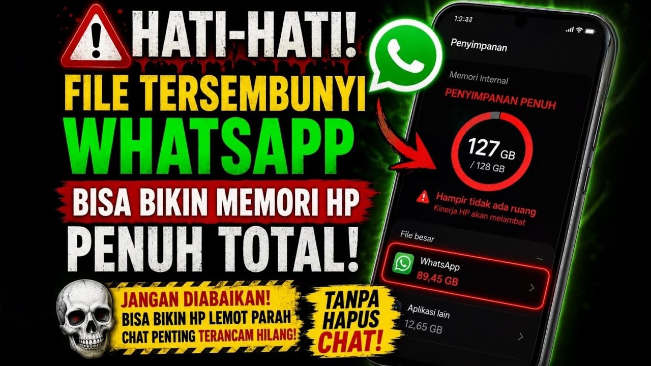 Cara Bersihkan File Tersembunyi WhatsApp yang Bikin Memori HP Penuh Tanpa Hapus Chat
