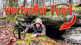 HÖHLEN mit METALLDETEKTOR durchsucht und WERTVOLLES gefunden!! (Schatzsuche im W