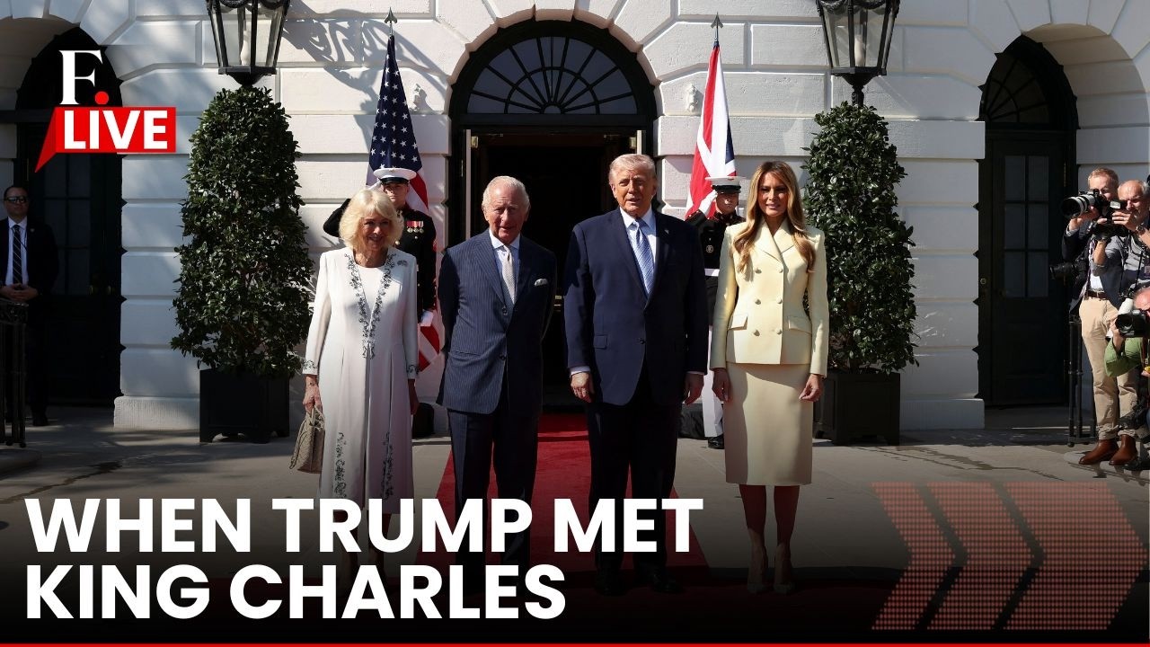 LIVE: Trump, Melania Welcome King Charles and Queen Camilla | White House | N18G