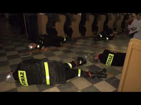 Upadek strażaków podczas rezurekcji . Biała 1.04.2018