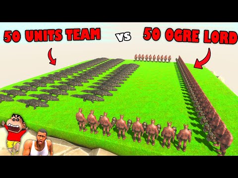 WHO has the STRONGEST TEAM in Animal Revolt Battle Simulator with SHINCHAN and CHOP Part 3