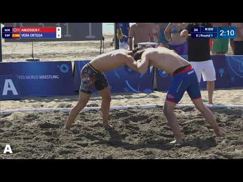 Round 1 Men's BW - 70 kg: F. ANDERSEN (NOR) v. A. VERA ORTEGA (ESP)