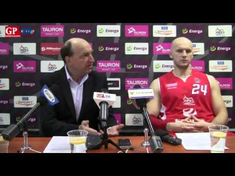 Andrej Urlep i Robert Tomaszek po meczu ze Stelmetem Zielona Góra