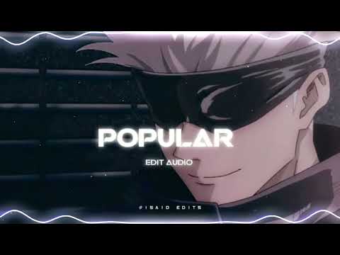 popular - the weeknd, madonna, playboi carti (edit audio)