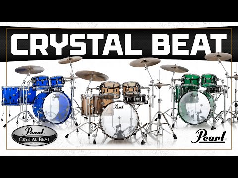 *Limited Edition* Pearl Crystal Beat Acrylic 10/12/16/22" Drum Set Kit in Emerald Glass #754 image 10