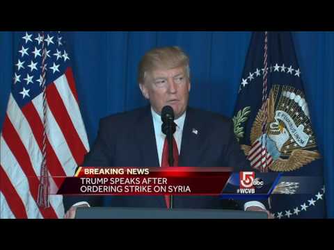 President Trump's statement following missile strikes on Syria