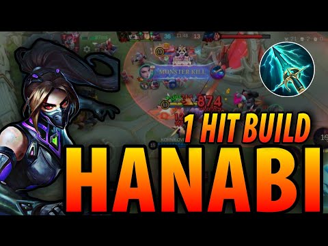 HANABI: Best BUILD True Damage 1Hit Build & Gameplay tutorial MLBB