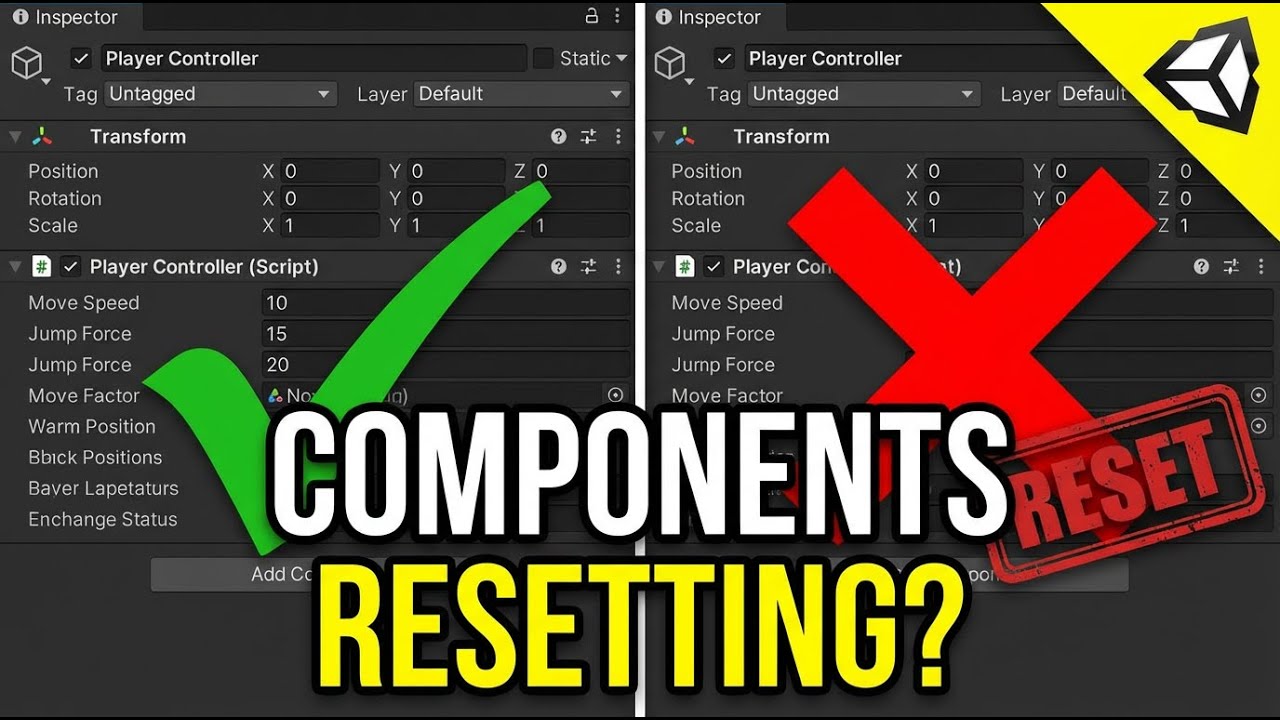 Unity Components Keep Resetting? Here's What's Happening!