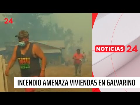 La Araucanía: incendio amenaza viviendas en ruta Galvarino-Cholchol | 24 Horas TVN Chile