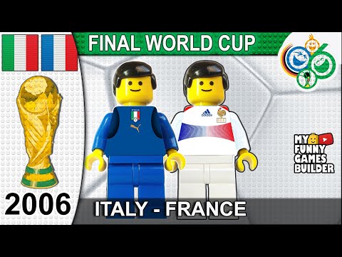 World Cup Final 2006 • Italy vs France 5-3 (1-1) All Goals Highlights Lego Football • Italia Francia
