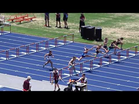 80m Hurdles 13yrs Women Final, QSSA Track & Field Championships, QSAC, Brisbane 28/10/2018