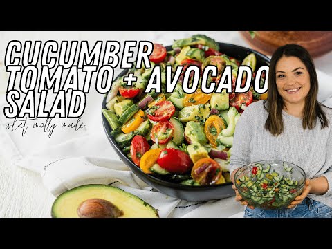 Cucumber Tomato Avocado Salad