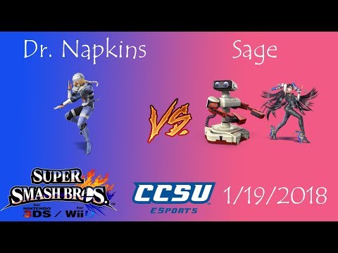 CAN LAN CCSU Smash 4 Tournament (Winners Finals) - Dr. Napkins (Sheik) vs Sage (ROB, Bayonetta)