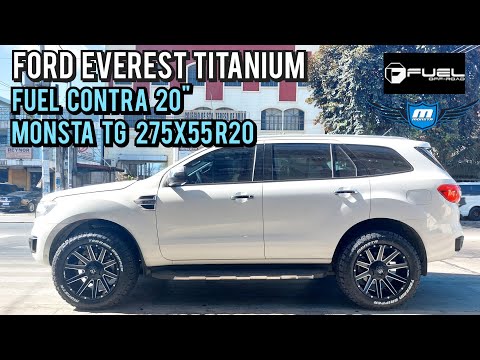 Fuel Contra 20" paired with Monsta 275x55 R20 on this Ford Everest Titanium 2018 @ RNH Tire Supply
